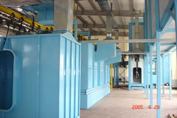 汽车零配件喷粉线