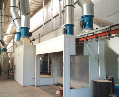 水帘喷漆烘干输送悬挂线